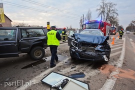 Kolizja trzech samochodów na al. Grunwaldzkiej