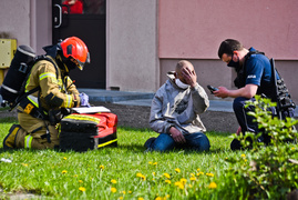 Pożar w mieszkaniu przy ul. Ostródzkiej