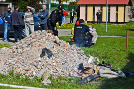 Pożar w mieszkaniu przy ul. Ostródzkiej