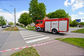 Alarm bombowy w Urzędzie Skarbowym w Elblągu zdjęcie nr 223681