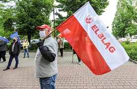 Protestowali w obronie sędziego 