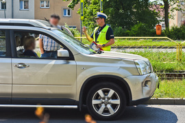 Potrącenie rowerzystki na przejściu dla pieszych