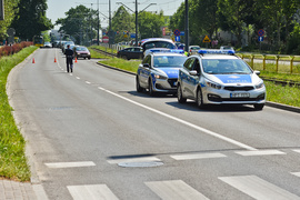 Potrącenie rowerzystki na przejściu dla pieszych