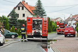 Pożar w domu jednorodzinnym
