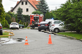 Pożar w domu jednorodzinnym