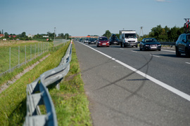 Utrudnienia w ruchu na drodze ekspresowej S7
