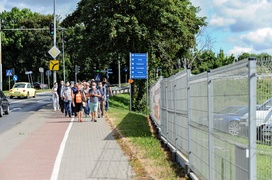 Na prawo most, na lewo most, a dołem Elbląg płynie