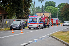 Dachowanie i kolizja w Nowym Dworze Elbląskim