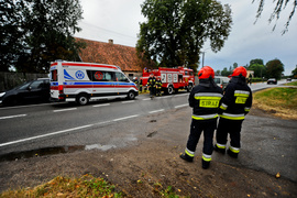 Dachowanie i kolizja w Nowym Dworze Elbląskim