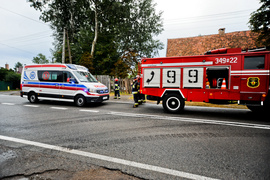 Dachowanie i kolizja w Nowym Dworze Elbląskim