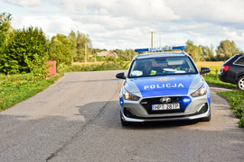Czołówka skutera z ciężarówką w Różanach