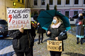 #Piekłokobiet. Elblążanie protestują