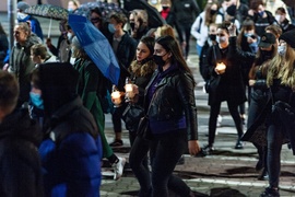 #Piekłokobiet. Policjanci utrudniali protestowanie