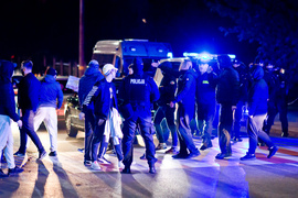 Grupa mężczyzn próbowała zakłócić protesty elblążan
