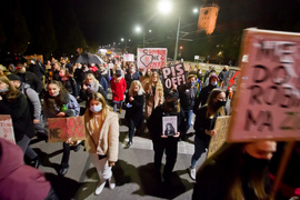 Kolejny protest w Elblągu, tym razem z udziałem Marty Lempart