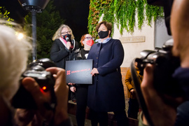 Kolejny protest w Elblągu, tym razem z udziałem Marty Lempart