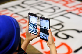 Kolejny protest w Elblągu, tym razem z udziałem Marty Lempart