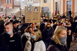 Kolejny protest w Elblągu, tym razem z udziałem Marty Lempart