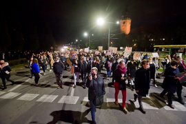 Kolejny protest w Elblągu, tym razem z udziałem Marty Lempart