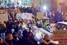 Kolejny protest w Elblągu, tym razem z udziałem Marty Lempart