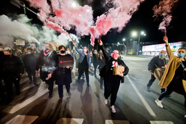 Kolejny protest w Elblągu, tym razem z udziałem Marty Lempart
