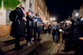 Kolejny protest w Elblągu, tym razem z udziałem Marty Lempart