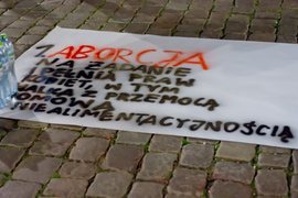 Kolejny protest w Elblągu, tym razem z udziałem Marty Lempart