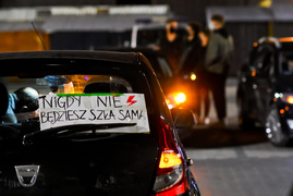 Protestujący: PiS jak kot
