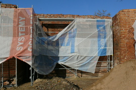 Średniowieczny zabytek w remoncie