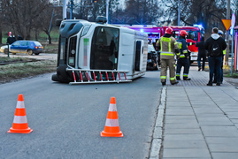 Zderzenie dostawczego fiata z osobowym fordem, kierowca fiata stracił prawo jazdy