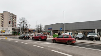 Skrzyżowanie Pionierskiej i Robotniczej już po przebudowie