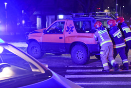 Kolizja audi z oplem na skrzyżowaniu ul. Wigilijnej z Rycerską