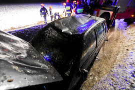 Vw polo dachował do rowu z wodą, zginęła 22-latka  (aktualizacja) 