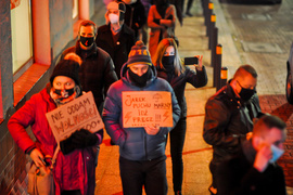 Elblążanie protestowali przeciw zaostrzeniu prawa aborcyjnego